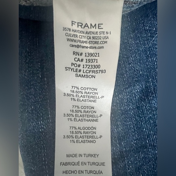 Frame Denim Women's Cropped Blue Jeans- 25 - Picture 7 of 7